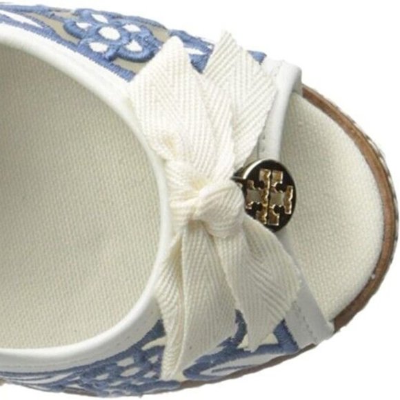 NEW - NEVER WORN - Tory Burch Lucia Lace Peep Toe 36M EU - Picture 3 of 8